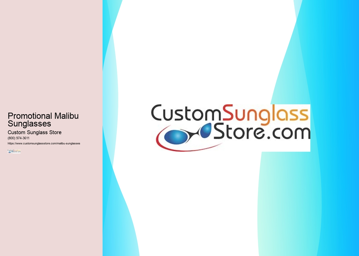 Promotional Malibu Sunglasses