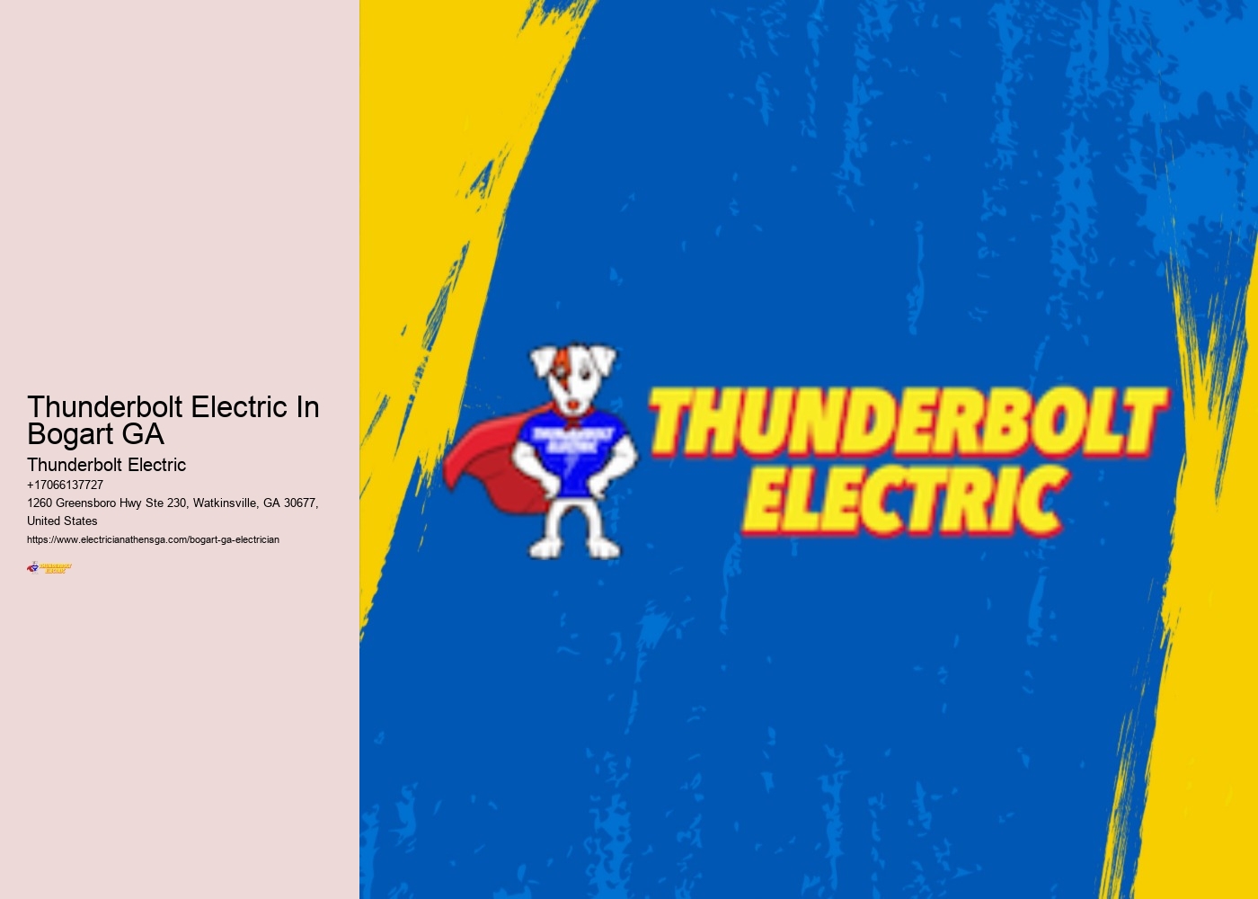 Thunderbolt Electric In Bogart GA