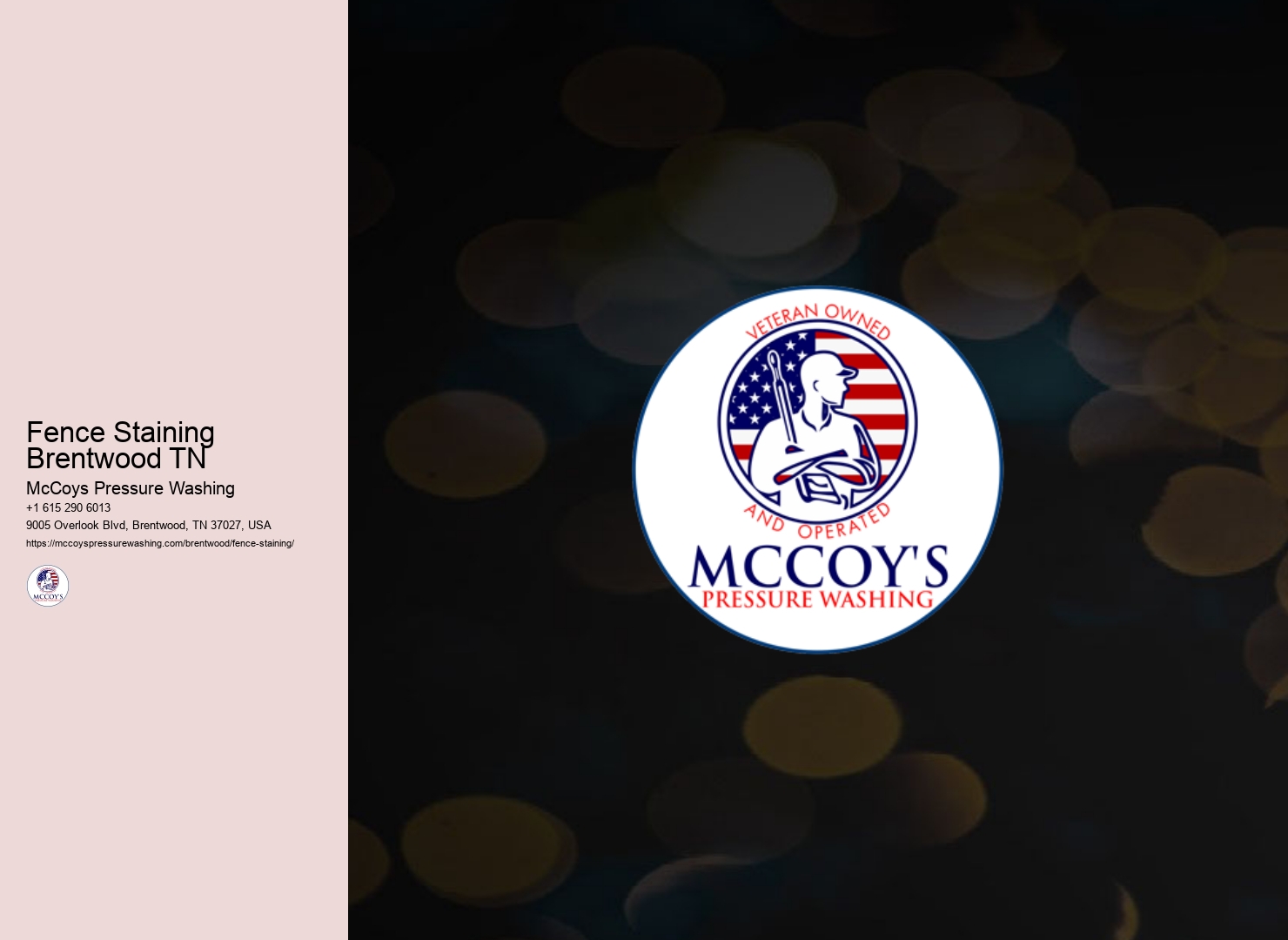 Fence Staining Brentwood TN