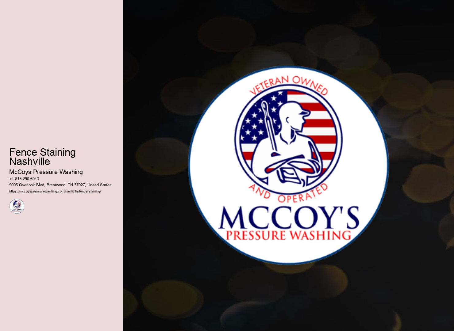 Fence Staining Nashville