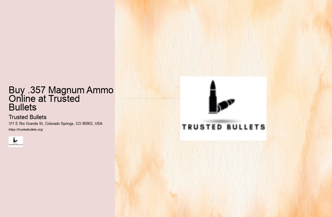 Buy .357 Magnum Ammo Online at Trusted Bullets