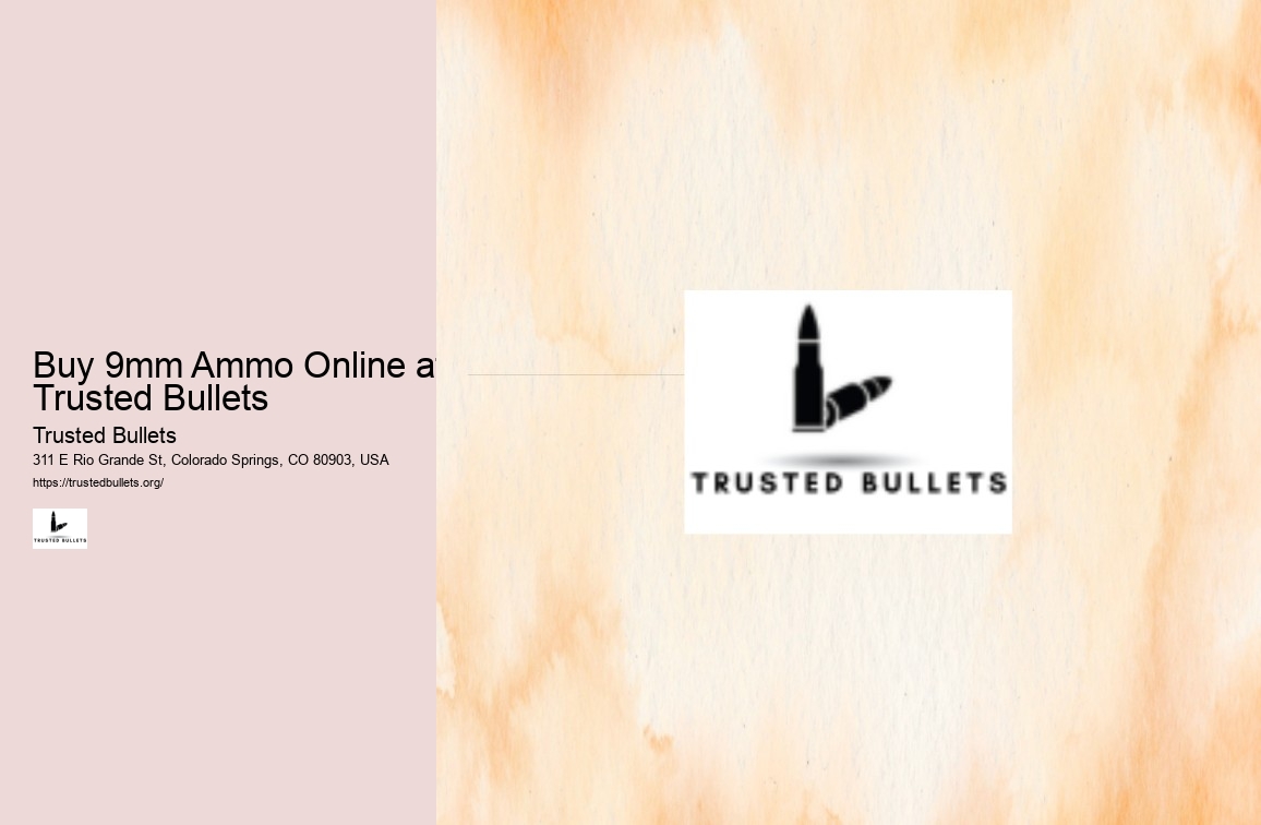 Buy 9mm Ammo Online at Trusted Bullets