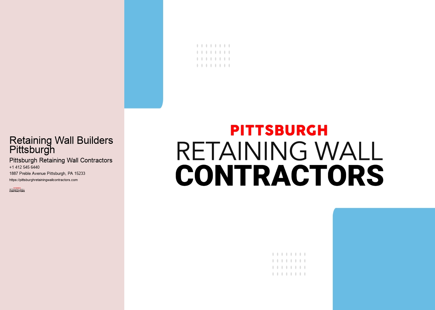 Retaining Wall Builders Pittsburgh
