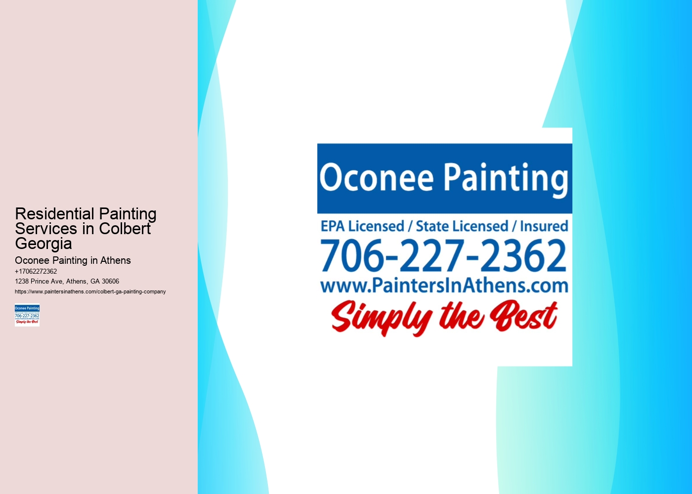 Residential Painting Services in Colbert Georgia
