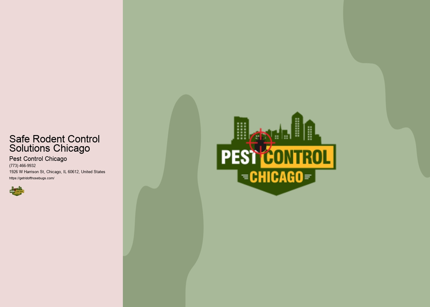 Safe Rodent Control Solutions Chicago