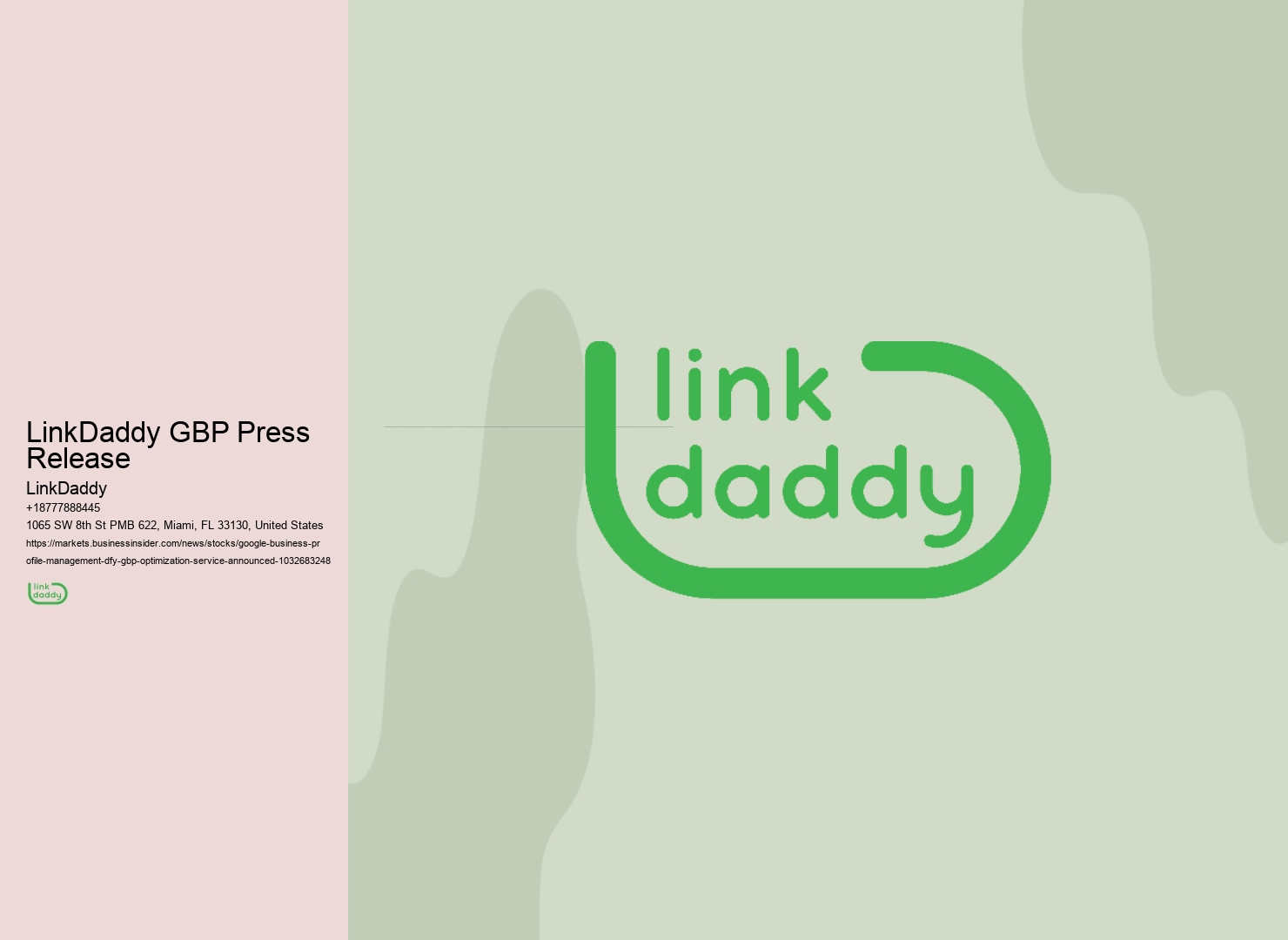 LinkDaddy GBP Press Release