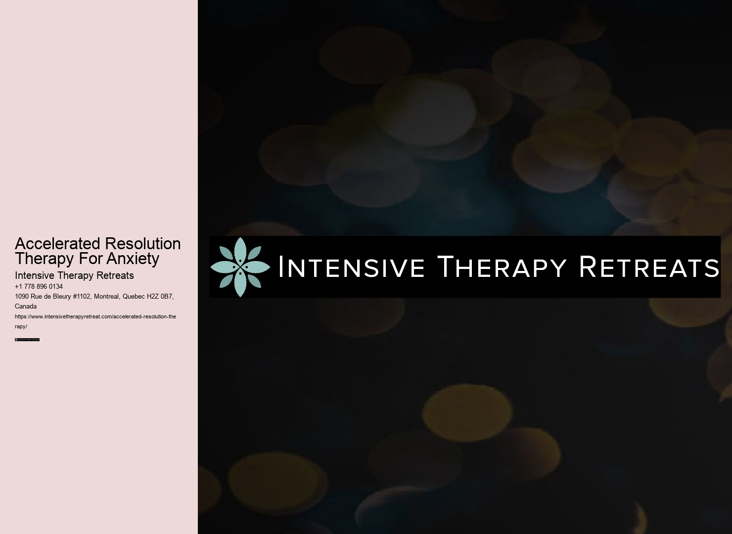 Accelerated Resolution Therapy For Anxiety