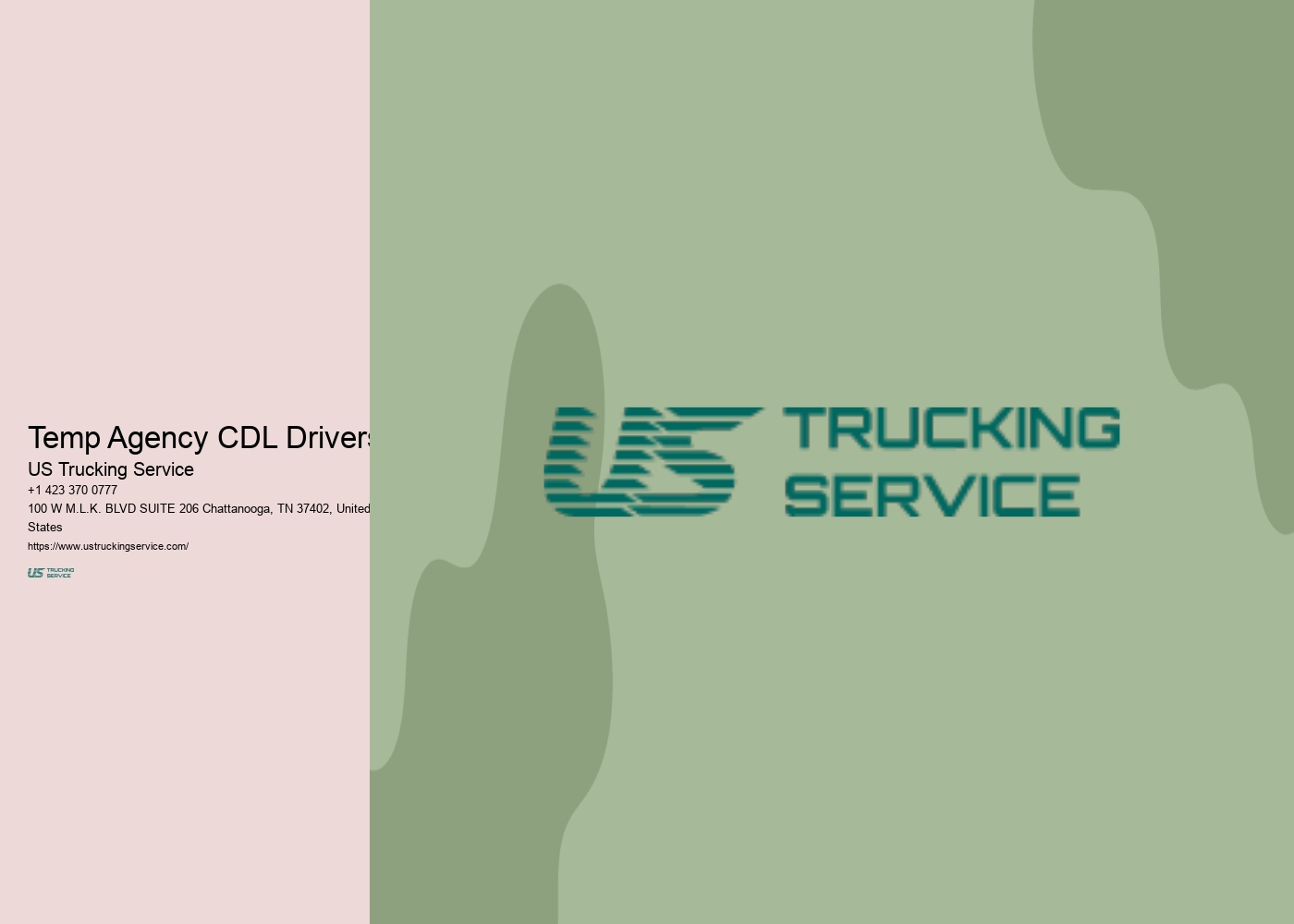 Temp Agency CDL Drivers