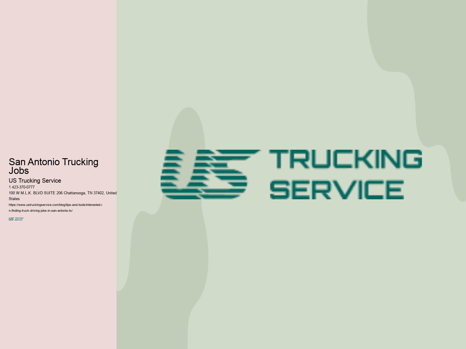 San Antonio Trucking Jobs