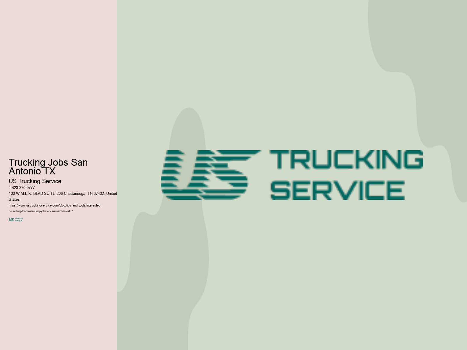 Trucking Jobs San Antonio TX