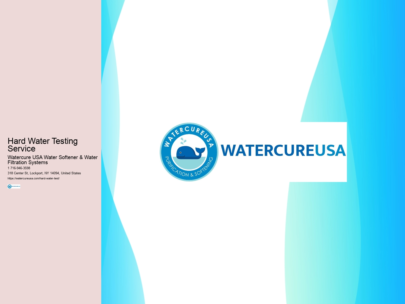 Hard Water Testing Service