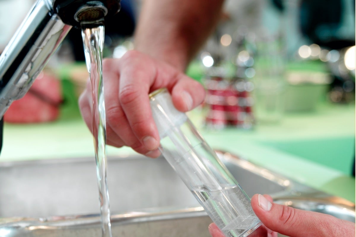 Collecting Water Samples From the Well