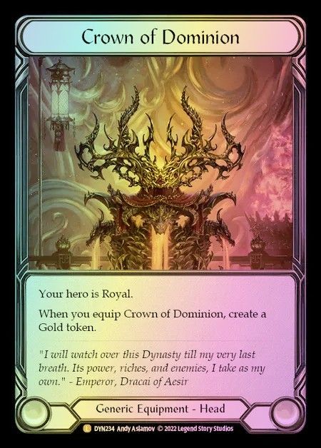 支配の王冠 / Crown of Dominion Fab Crown of Dominion Rainbow DYN234 L｜FaBシングルカード通販