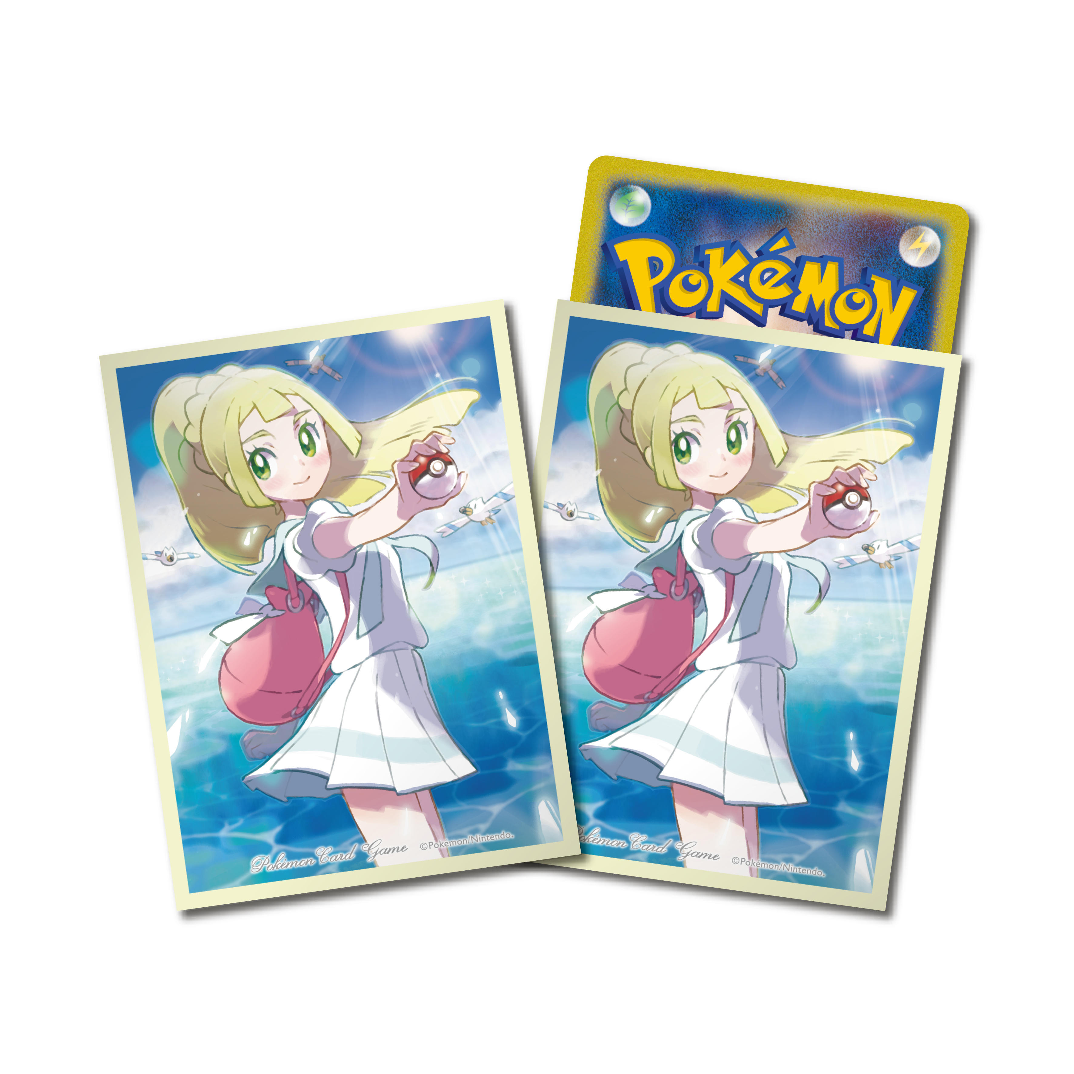 デッキシールド がんばリーリエ ver.2 (金枠) ｜ポケカシングル