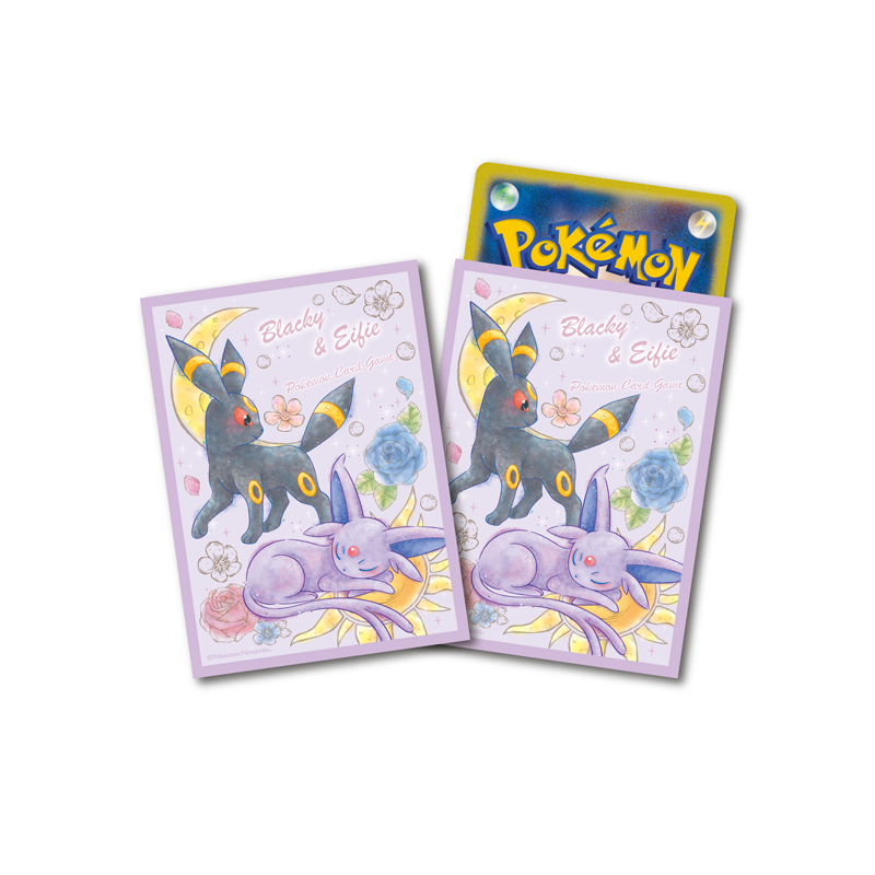 ポケモンカードゲーム　エーフィ＆ブラッキー　フラワー　デッキシールド デッキシールド エーフィ&ブラッキー フラワー ｜ポケカシングル