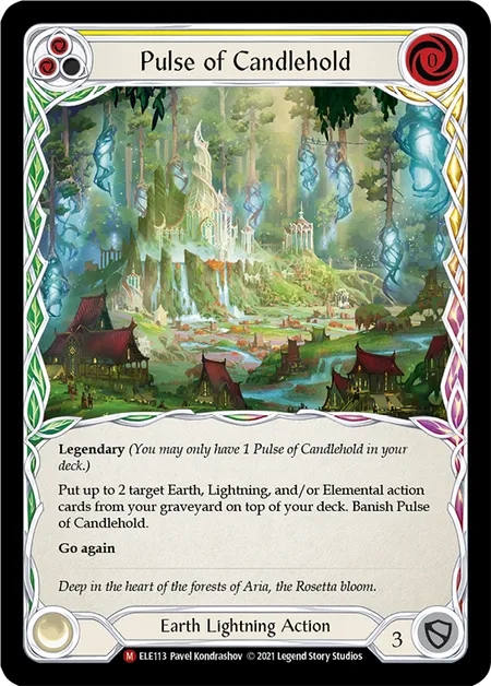 マジック：ザ・ギャザリング pulse of candlehold cold foil ELE Pulse of Candlehold Cold 1ST ED ELE113 M｜FaBシングルカード