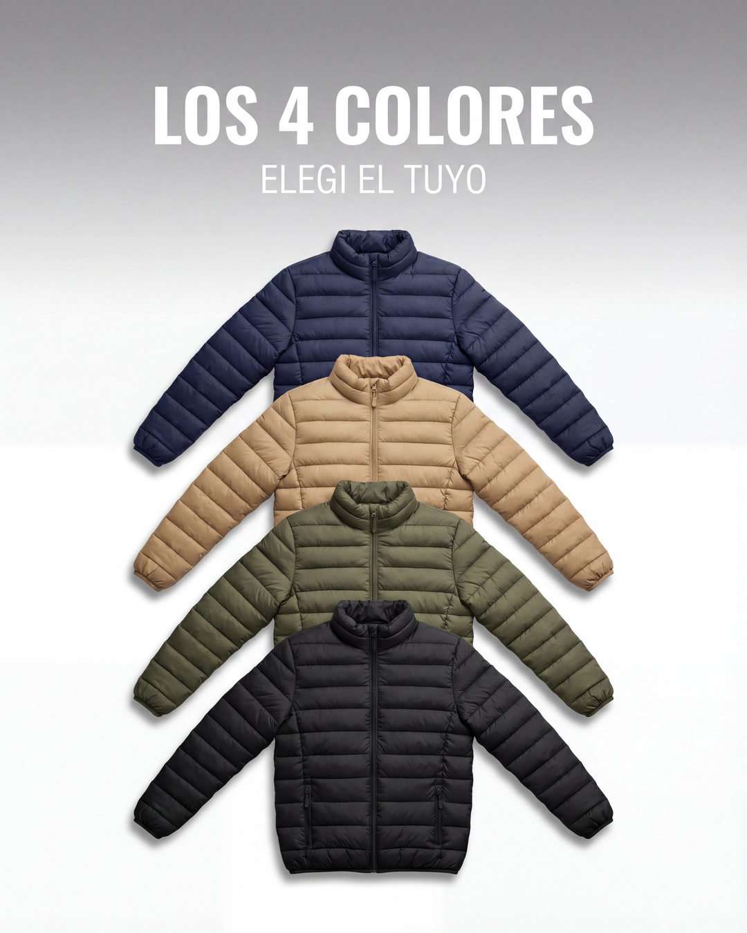Los 4 colores de la Puffer Club B&aacute;sico