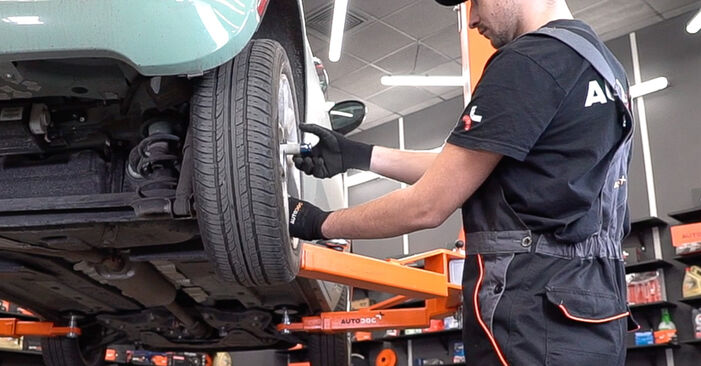 Wie FIAT 500 1.2 LPG 2011 Bremsscheiben ausbauen - Einfach zu verstehende Anleitungen online