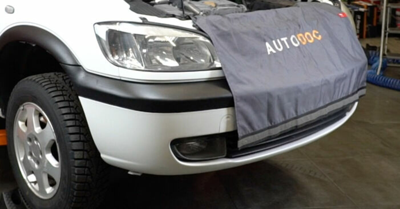 How to change serpentine belt on Opel Zafira F75 replacement guide