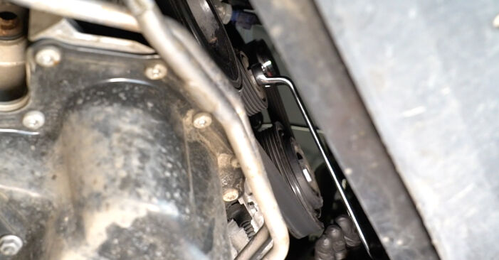 Changing Poly V-Belt on AUDI A4 Saloon (8K2, B8) 3.0 TDI quattro 2010 by yourself
