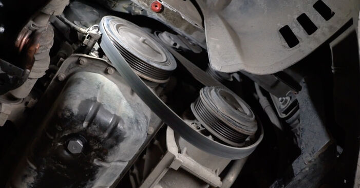 Wie schwer ist es, selbst zu reparieren: Keilrippenriemen Ford Fiesta Mk6 1.4 2014 Tausch - Downloaden Sie sich illustrierte Anleitungen