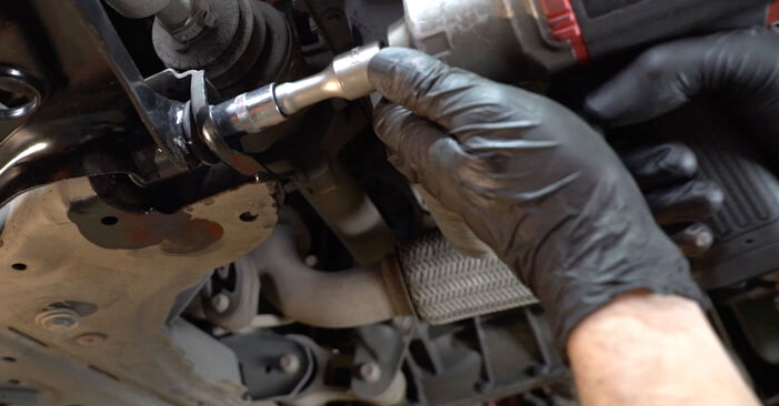 Wie schwer ist es, selbst zu reparieren: Querlenker Ford Fiesta Mk6 1.4 2014 Tausch - Downloaden Sie sich illustrierte Anleitungen