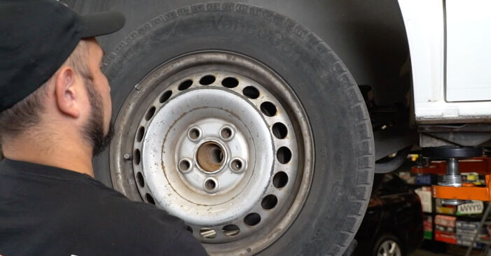How to remove VW TRANSPORTER 2.5 TDI 2007 Brake Discs - online easy-to-follow instructions