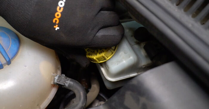 Wie kompliziert ist es, selbst zu reparieren: Bremsscheiben am VW T5 Kasten 1.9 TDI 2009 ersetzen – Laden Sie sich illustrierte Wegleitungen herunter