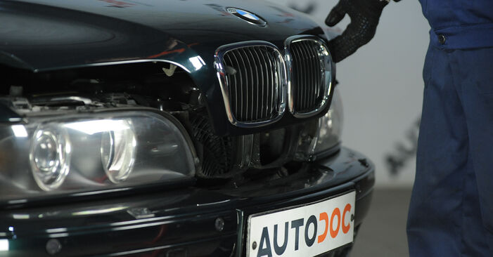 BMW 5 SERIES 2002 Brzdový strmeň návod na výmenu, krok po kroku