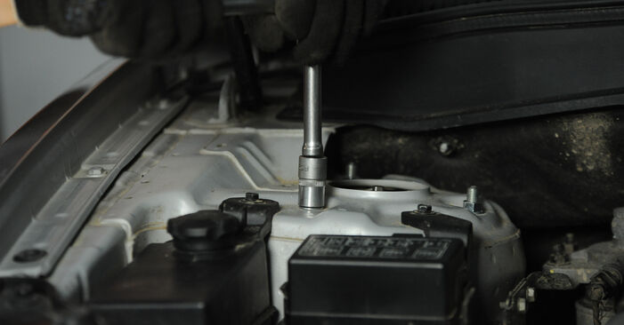 Wie schwer ist es, selbst zu reparieren: Stoßdämpfer Hyundai Santa Fe cm 2.4 4x4 2011 Tausch - Downloaden Sie sich illustrierte Anleitungen