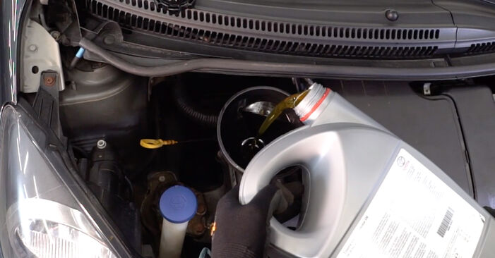 How to replace TOYOTA AYGO (WNB1_, KGB1_) 1 2006 Oil Filter - step-by-step manuals and video guides