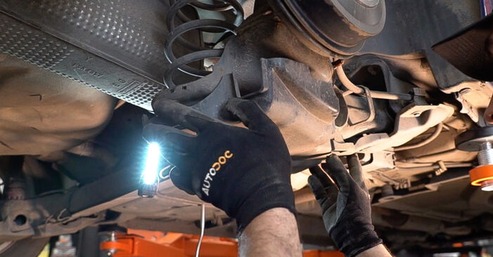 Peugeot 208 1 serie 1.2 2014 Molla Ammortizzatore sostituzione: manuali dell'autofficina