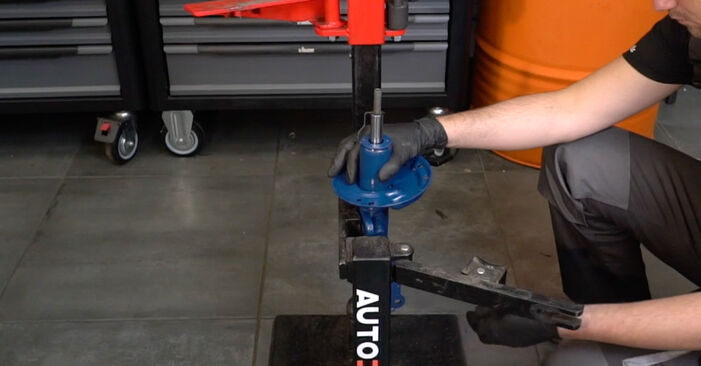 Wie kompliziert ist es, selbst zu reparieren: Stoßdämpfer am Opel Corsa D 1.4 (L08, L68) 2012 ersetzen – Laden Sie sich illustrierte Wegleitungen herunter