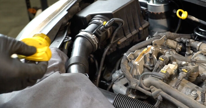 Wie lange benötigt das Auswechseln der Teile: Ölfilter beim Opel Corsa D 2014 - Detailliertes PDF-Tutorial
