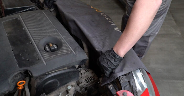 Cómo reemplazar Amortiguadores en un SEAT Ibiza III Hatchback (6L) 1.9 TDI 2003 - manuales paso a paso y guías en video