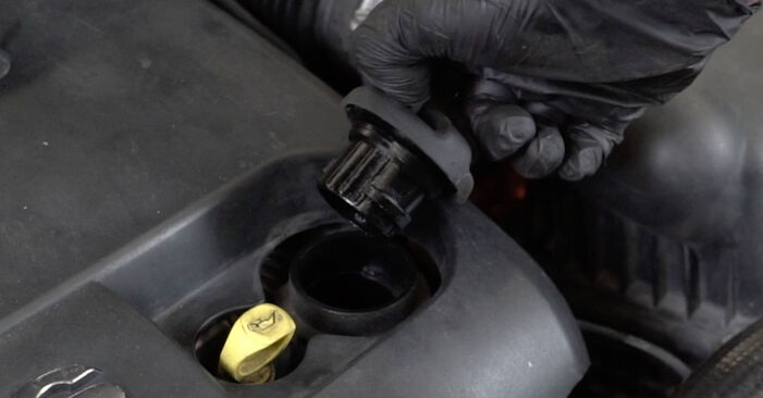 How to replace PEUGEOT 307 SW (3H) 1.6 HDI 110 2003 Oil Filter - step-by-step manuals and video guides