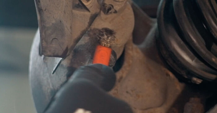 Wie kompliziert ist es, selbst zu reparieren: Bremsbeläge am Polo 6N1 1.9 SDI 1994 ersetzen – Laden Sie sich illustrierte Wegleitungen herunter