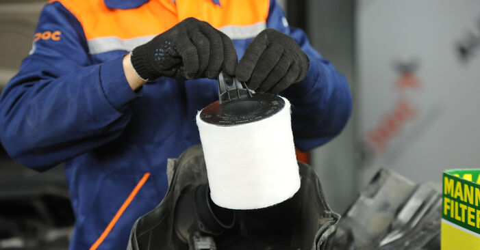 Svojpomocná výmena Vzduchový filter na aute BMW E87 2013 118 d