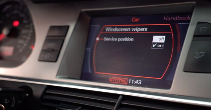 Scheibenwischer am AUDI TT Roadster (8N9) 3.2 VR6 quattro 2004 wechseln – Laden Sie sich PDF-Handbücher und Videoanleitungen herunter