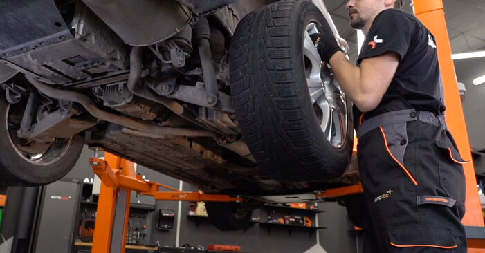 Wie kompliziert ist es, selbst zu reparieren: Bremsbeläge am BMW E46 320i 2.0 2004 ersetzen – Laden Sie sich illustrierte Wegleitungen herunter