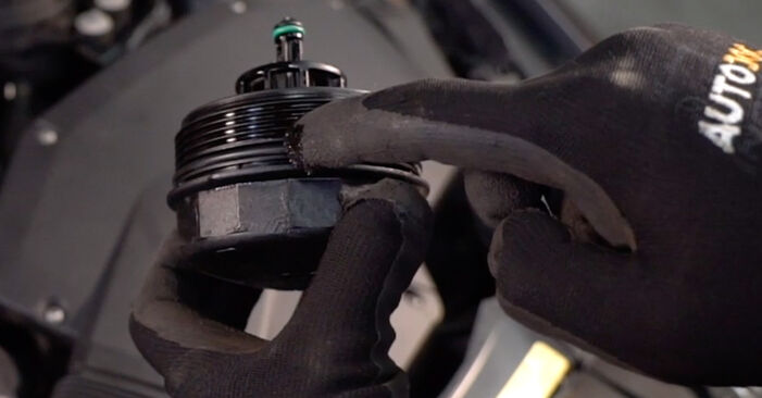 Kuinka vaihtaa Öljynsuodatin BMW 5 Touring (F11) 2014 -autoon: lataa PDF-oppaat ja video-ohjeet