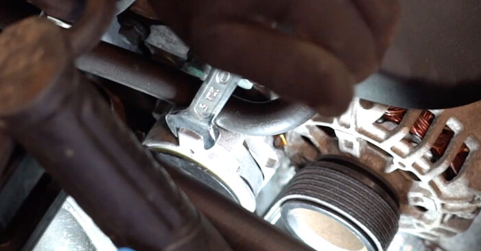 How to replace Poly V-Belt on VW BORA 2012: download PDF manuals and video instructions