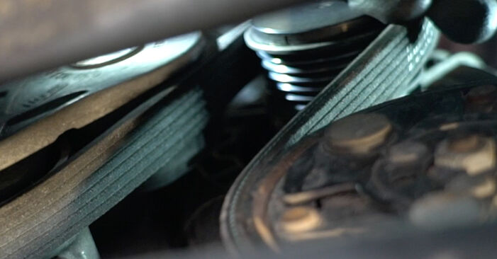 VW SHARAN 2002 Courroie Trapézoïdale à Nervures manuel de remplacement étape par étape