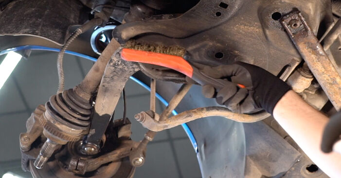How to replace PEUGEOT 206 SW (2E/K) 1.4 HDi 2003 Control Arm - step-by-step manuals and video guides