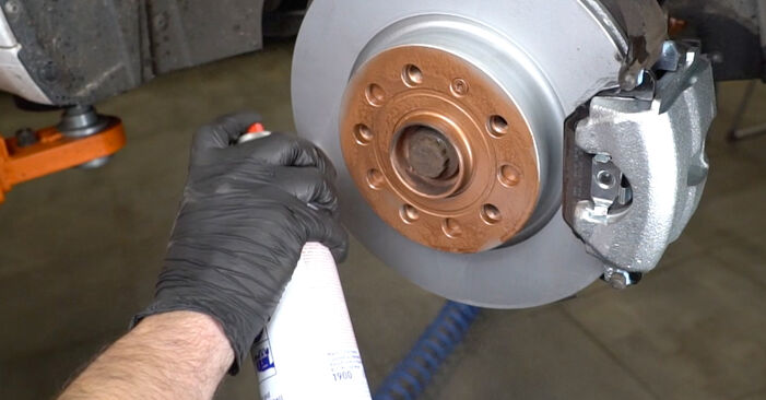 Changing of Brake Discs on Audi A3 Convertible 2010 won't be an issue if you follow this illustrated step-by-step guide