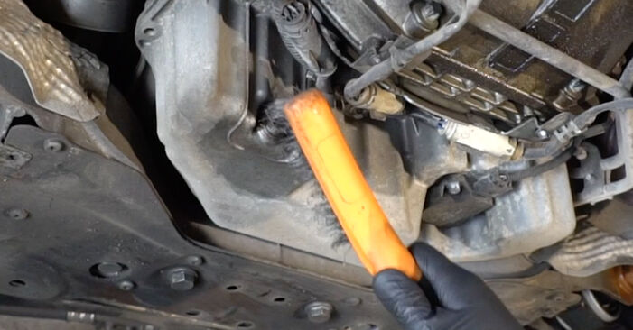 How to change engine oil and filter on MERCEDES-BENZ E-Class Coupe ...