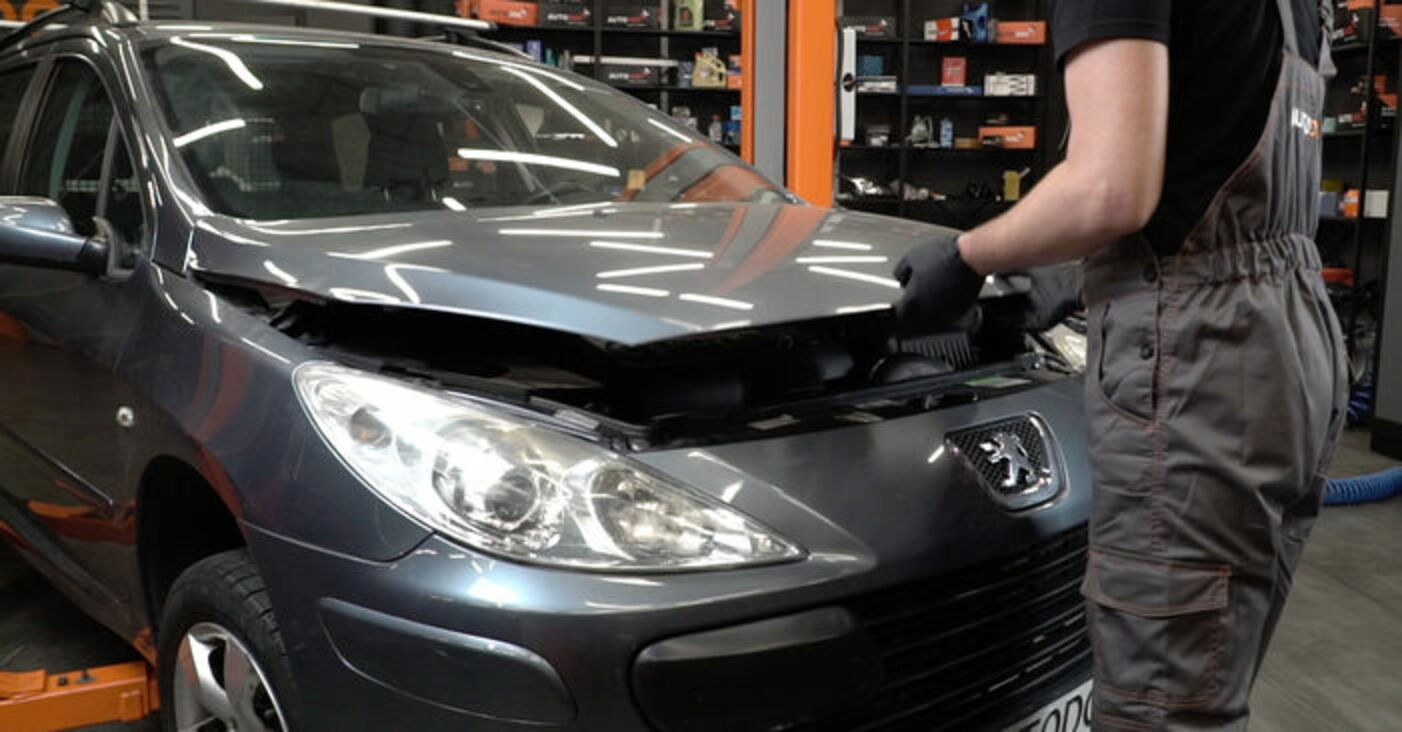 removing battery cover 2002 peugeot 307