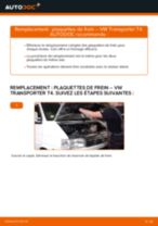 Comment changer : plaquettes de frein avant sur VW Transporter T4 - Guide de remplacement