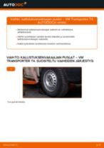 Automekaanikon suositukset VW VW T4 Transporter 2.4 D -auton Raidetangon Pää-osien vaihdosta