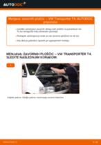 Kako zamenjati avtodel zavorne ploščice spredaj na avtu VW Transporter T4 – vodnik menjave